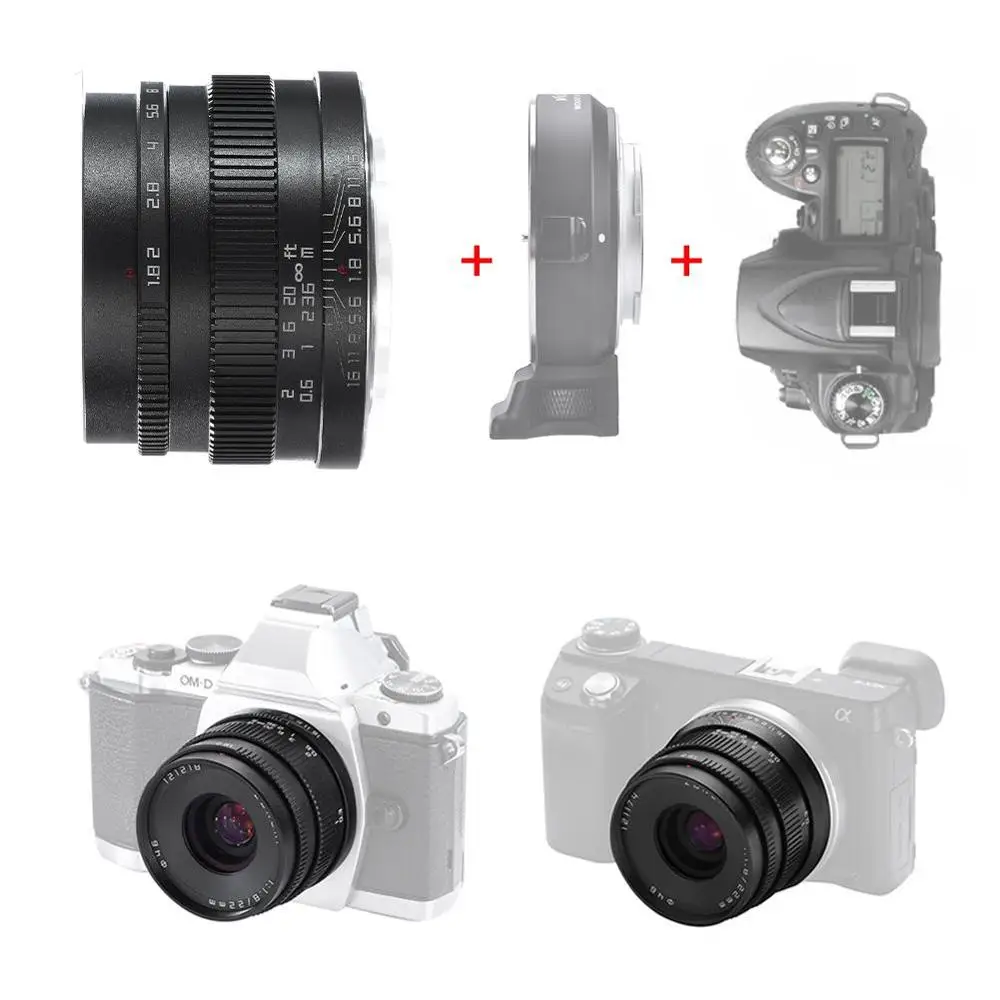 Ручной Prime объектив для Sony 22 мм F1.8 E mount Fuji с большой диафрагмой ультра широким
