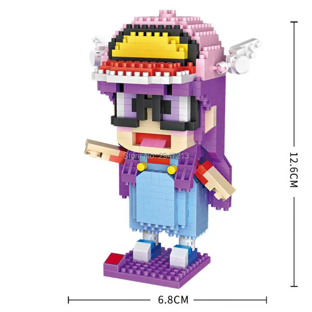 

hot LegoINGlys creators Classic Anime Akira Toriyama cartoon Norimaki Plowing Robot figures model mini micro diamond blocks toys
