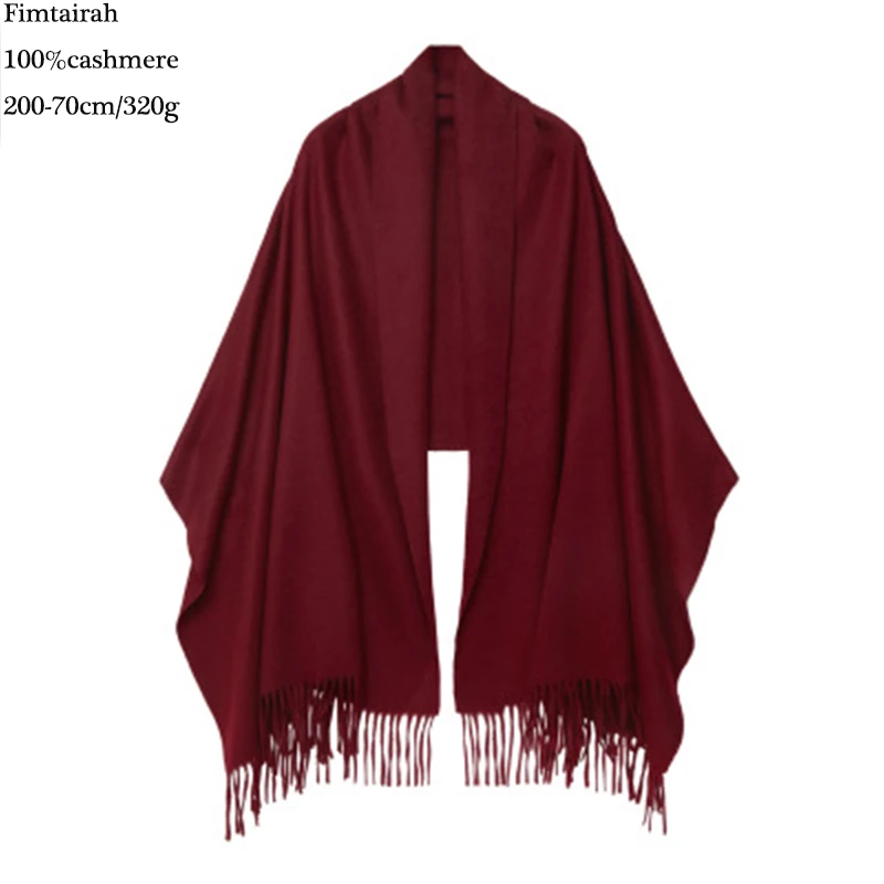 100% натуральный чистый 100 кашемировый шарф женская зимняя шаль теплый мягкий