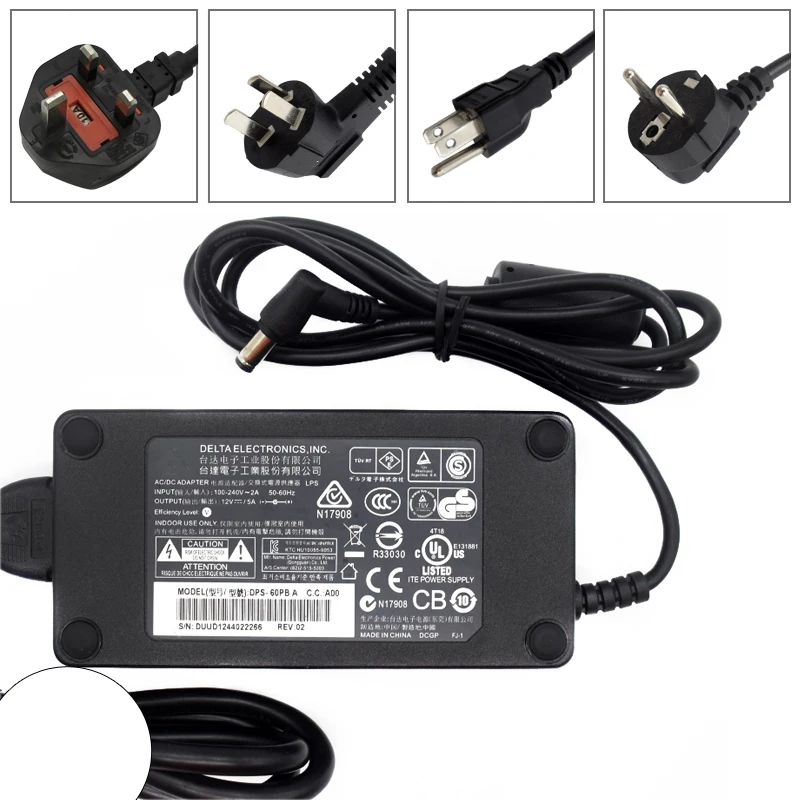 Для Delta Electronics Inc DPS-60PB A 12V 5A 60W блок питания для адаптера переменного тока 5 мм * 2
