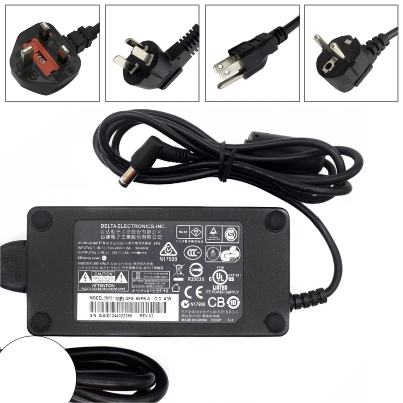 reputatie stopcontact Omkleden For Delta Electronics Inc Dps-60pb A 12v 5a 60w Ac Adapter Power Supply  5.5mm*2.5mm - Used - Ac/dc Adapters - AliExpress