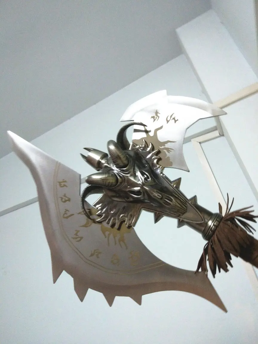 [Сделано из металла] 1:1 110 см WOW Shadowmourne топор сплава модель Lich King Arthas FROSTMOURNE'S Brother оружие коллекционные модели подарок