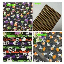 Винтажная брендовая хлопковая ткань с принтом черепа и призрака для шитья одежды для шитья, стеганая одежда, отделочная ткань для дома, платья