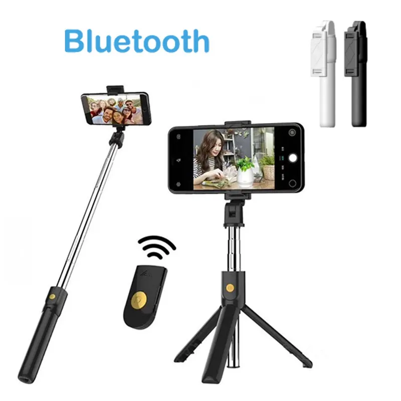 

Hot Selfie Stick Tripod Mount Phone Holder Monopod&Bluetooth Wireless Remote Shutter