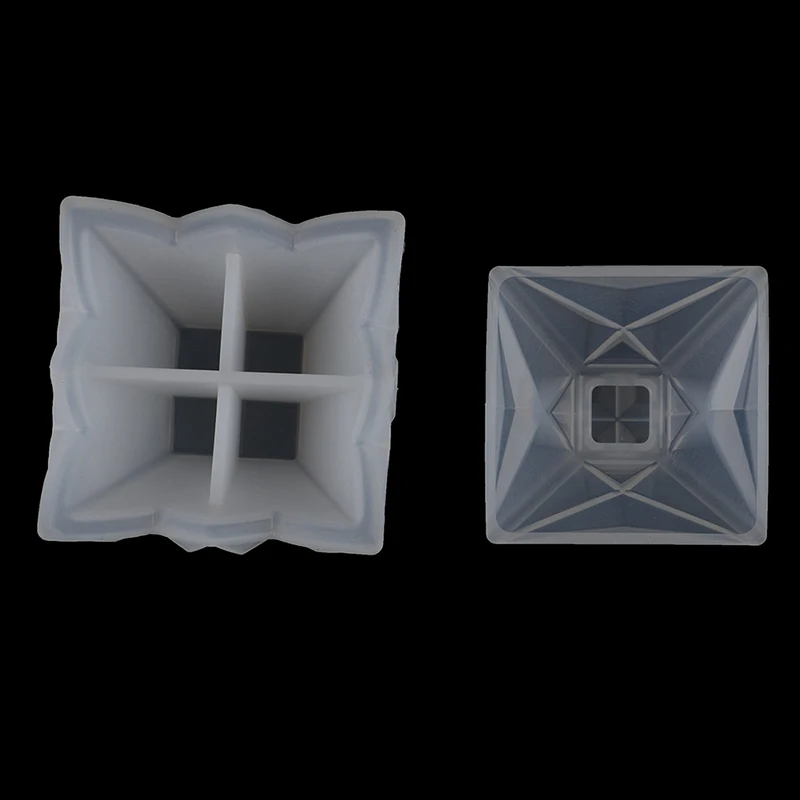 2 шт./компл. прозрачные силиконовые Формы пирамида коробка для хранения ювелирных изделий, формы для искусства украшения формы для эпоксидной смолы ювелирные инструменты
