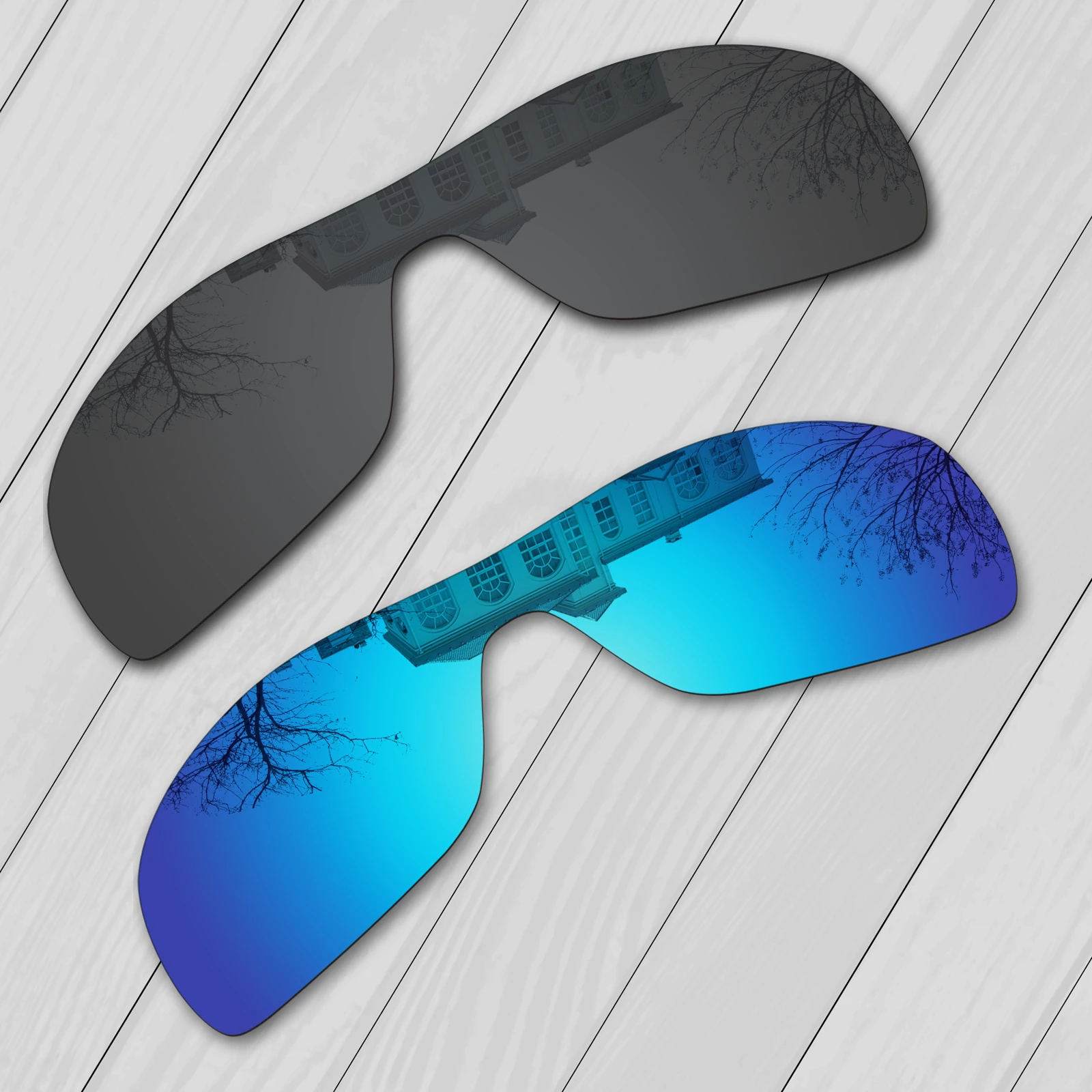 E.O.S 2 Pieces Black & Ice Blue Polarized Replacement Lenses for Oakley  Turbine Rotor OO9307 Sunglasses|Eyewear Accessories| - AliExpress