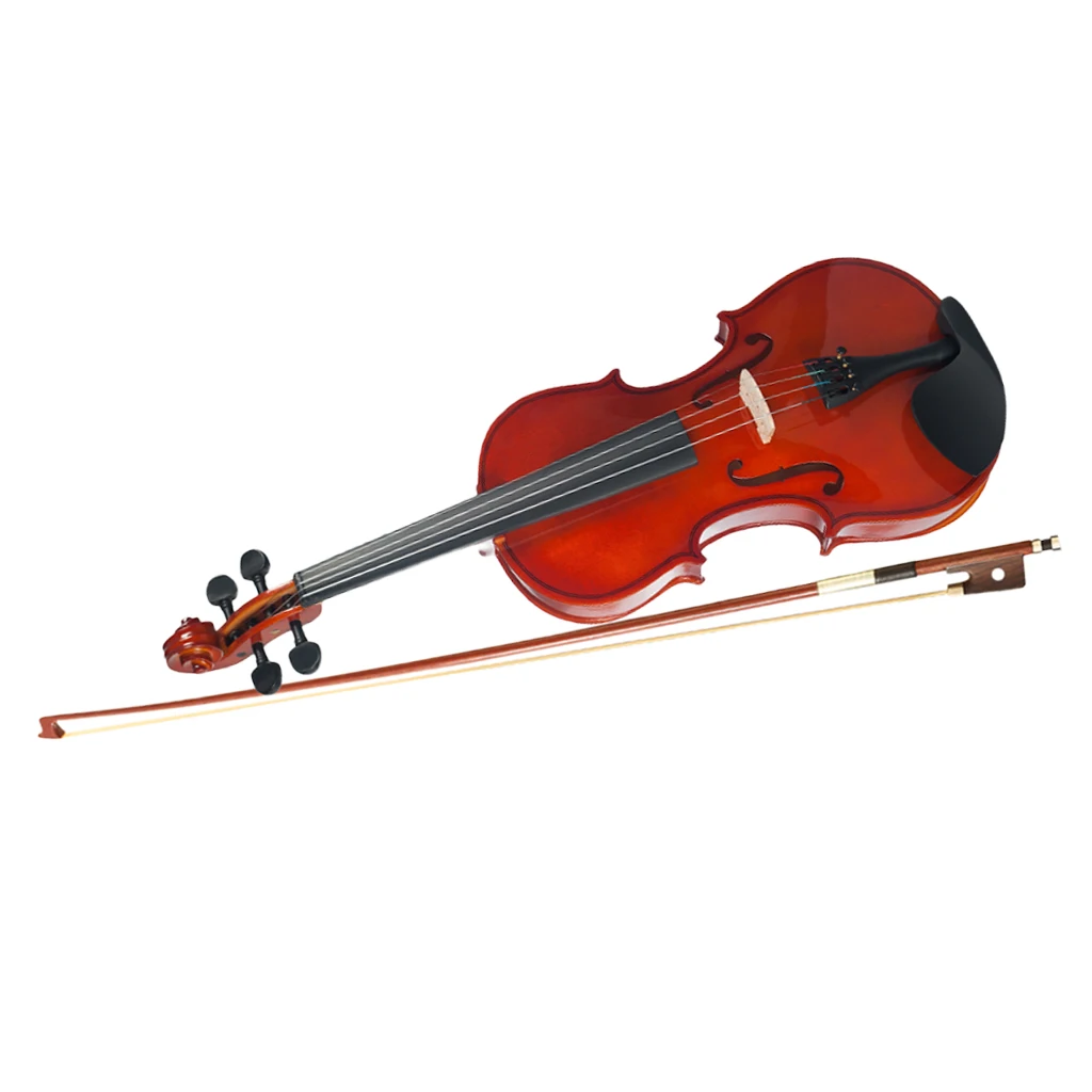 Acoustic Violin 1/4 Size with Carrying Case and Bow, Beginner Pack, Red Brown