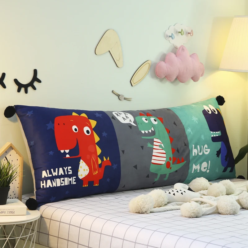 Custom Made Cartoon Bedside Cute Girl Cushion Flannel Children Back-to-back Crystal VELVET SOFA Tatami Bed Pillow
