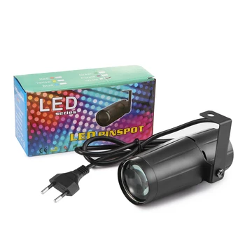 

1pcs Stage Light Mini LED Beam DJ Disco Bar Party Accessories 3W LED Aperture Spotlight Marquee Mirror Ball Light