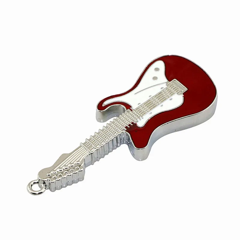 Модная мини-гитара с отделкой кристаллами, ручка-привод, 8G, музыкальный инструмент, USB флеш-накопитель, подарок, 16G, подвеска, украшения, USB диск, U диск