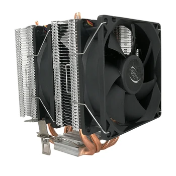 

COOL STORM 4 Heat Pipes Dual-Tower CPU Radiator Copper Tube LED Light Universal Multi-Platform (Dual Fan 3-Wire Outer Light)
