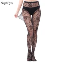 New Fashion Tights Summer Sexy Women Slim Fishnet Pantyhose Party Club Ladies Floral Patten Mesh Stockings Without Panties 3047