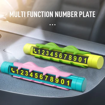 

Auto Accessories Interior Cartoon Crocodile Car Temporary Parking Card Perfume 2 In1 Car Decoration Car styling Car Accessories