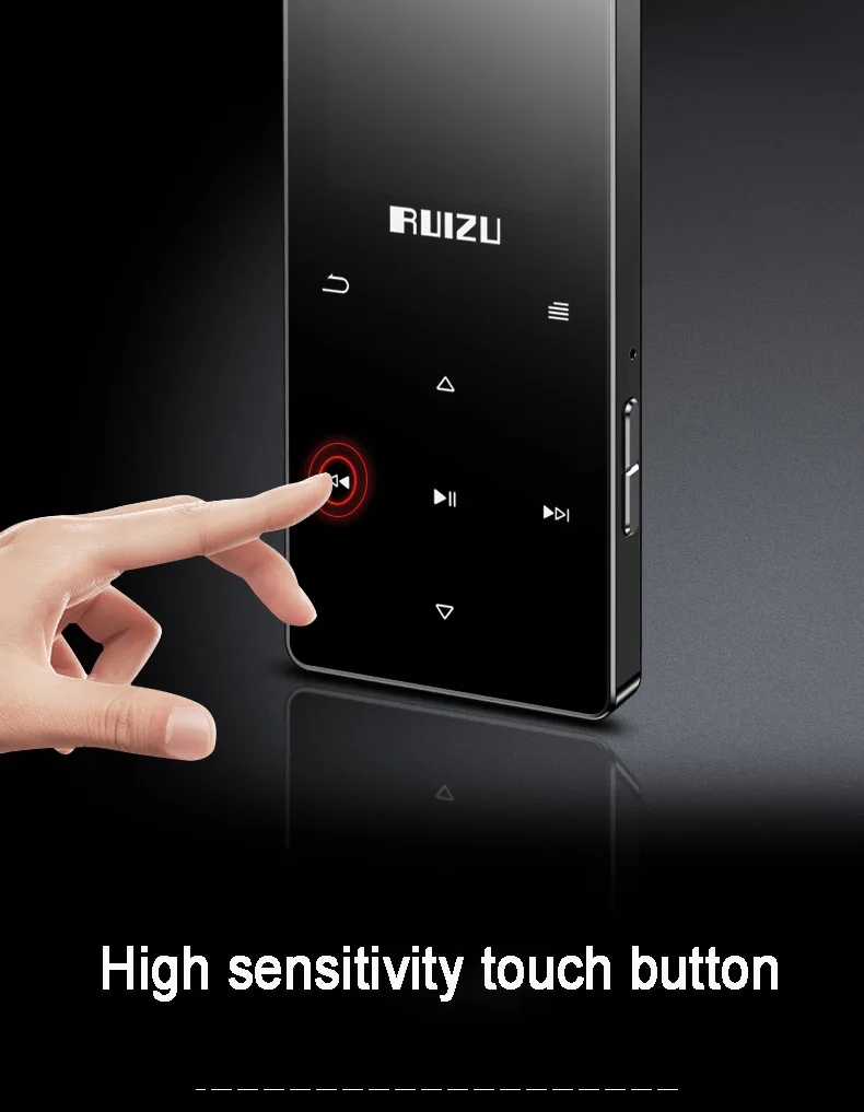 Ruizu D28 Bluetooth MP3 music player with built-in speaker ultra thin portable Walkman e-book radio video