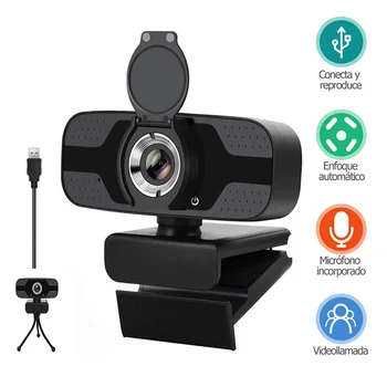 

Mini USB Web Camera HD 1080P Webcam with Microphone Tripod Computer Camera For Live Streaming Webcam 1080P