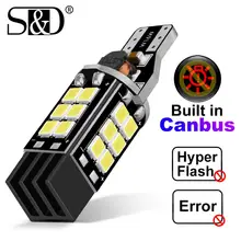Bombillas LED Canbus sin Error para coche, luz LED de respaldo, 2835, 921 W16W, 12V, blanco, 1 ud., W16W, T15, 912 SMD, OBC