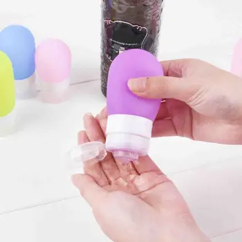 

Leak Proof Travel Bottles Silicone Squeeze Refillable Containers Tubes Perfect for Carry-on Luggage Liquid Toiletry and Cream