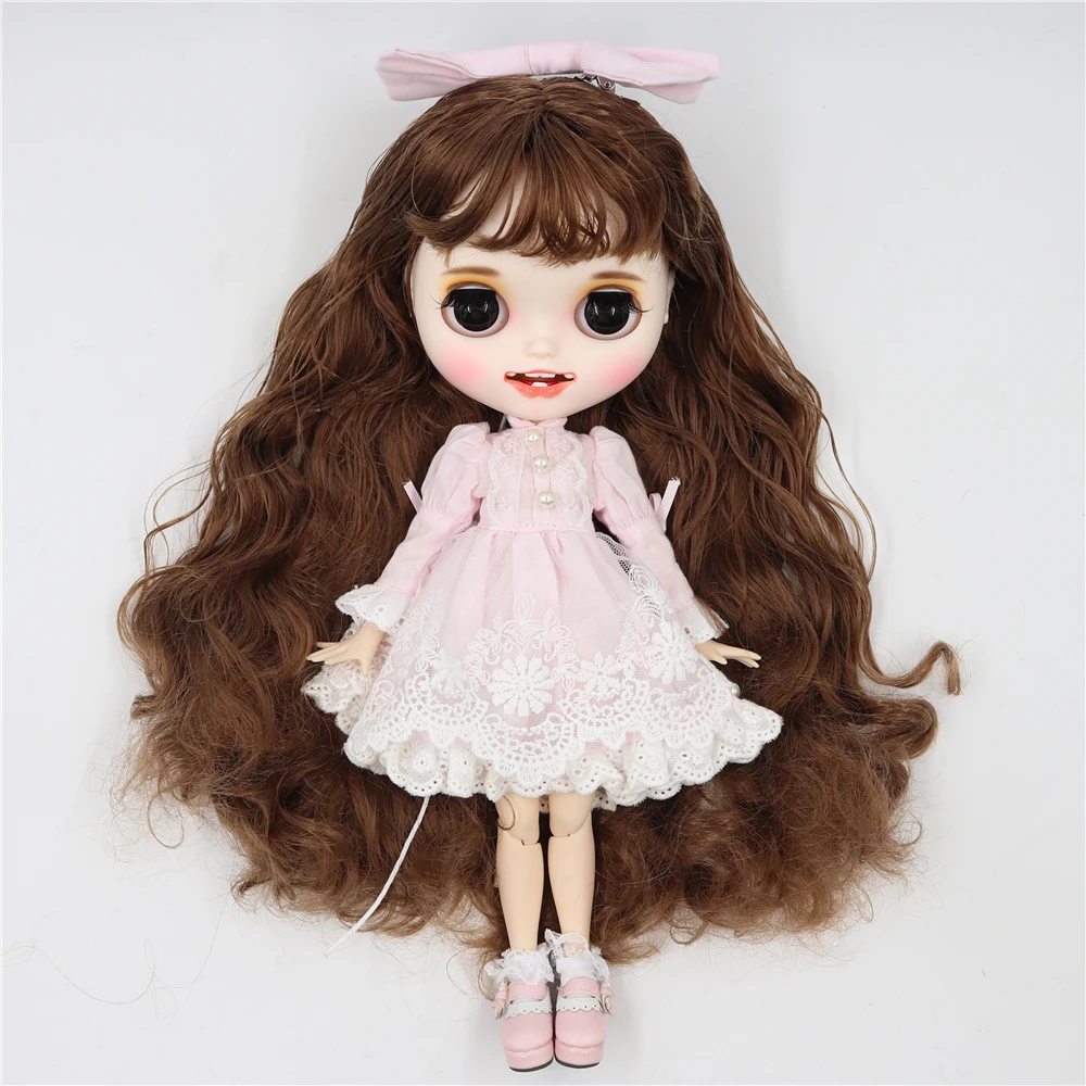 Neo Blythe Doll Elegant Princess Dress With Bow Pin 2