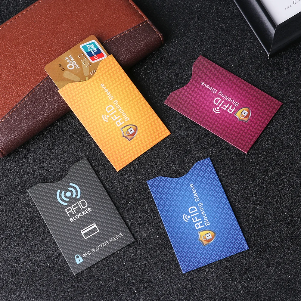 5pcs/set Fashion Anti Theft Rfid Credit Card Holder Safety Blocking
