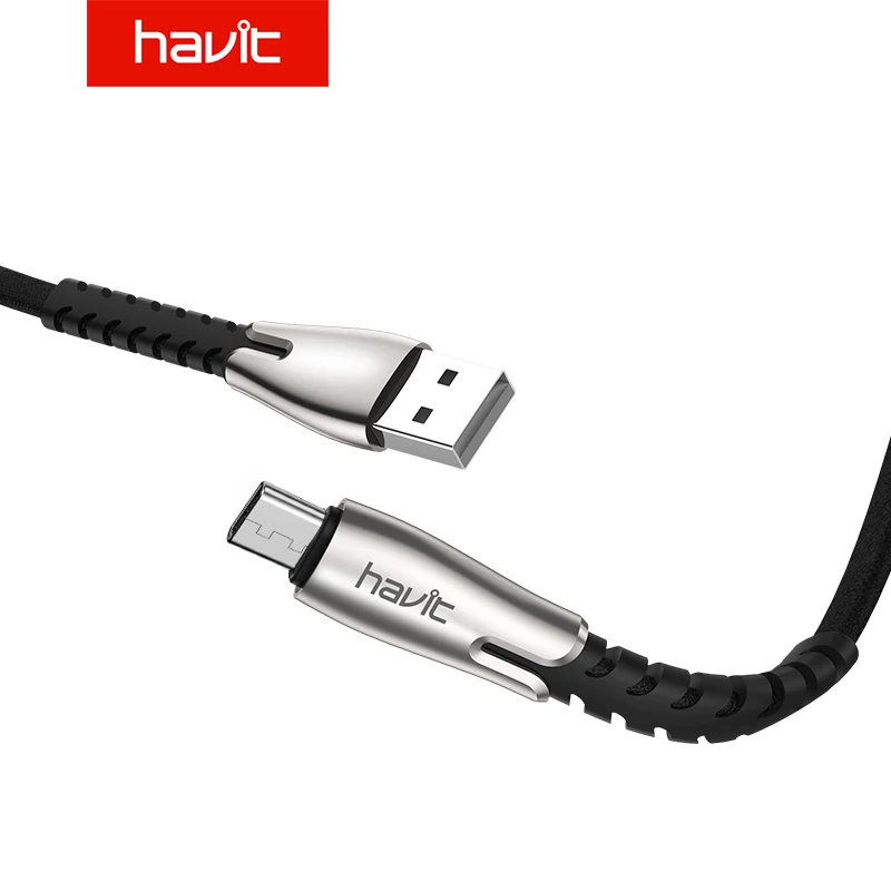 HAVIT Micro USB Cable Fast Charging Microusb Charger Cable For Samsung Xiaomi Data Wire Cord Android Mobile Phone Cables 1.2m