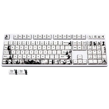 

110 Keys PBT Keycap Five Sides Dye-Subbed Cherry Profile Keycaps for MX Switches Keyboard 108 87 96 64 60 Keys