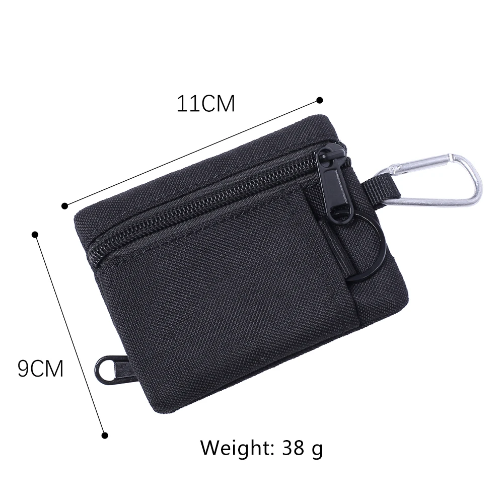 Tactical EDC Pouch Military Key Earphone Holder Men Coin Wallet Purses Army  Coin Pocket with Hook Waist Belt Bag for Hunting - AliExpress