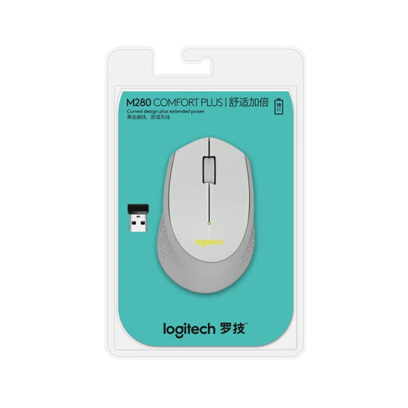 Беспроводная мышь logitech M280, оптическая беспроводная РЧ-мышь 1000 dpi USB, подходит для деловых людей