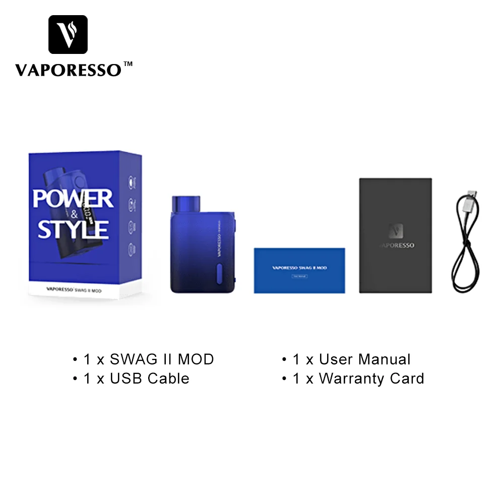 Предварительный заказ Vaporesso Swag 2 TC коробка Vape мод 80 Вт с чипом AXON No 18650 Батарейный мод коробка vs Vaporesso Gen/Vaporesso Lux