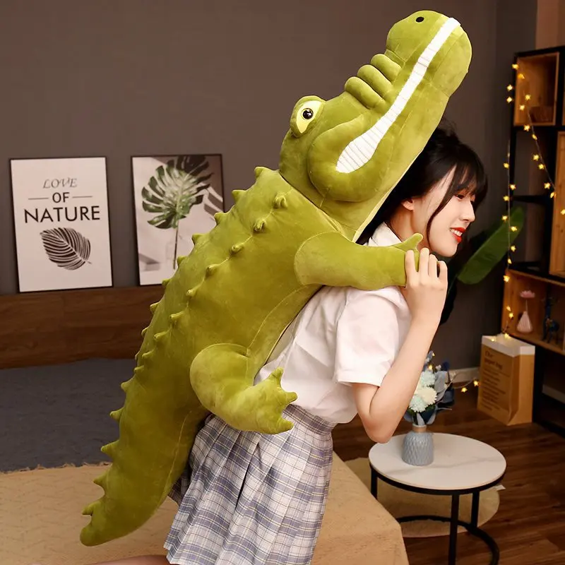 

1pc 75-120cm Simulation Crocodile Plush Toys Stuffed Soft Animals Plush Cushion Pillow Doll Home Decoration Gift for Children
