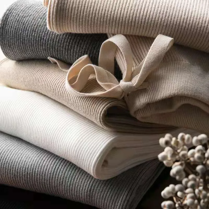 

Limiguyue Women Cashmere Pants Wide Leg Drawstring Straight Knitted Pants Solid Korean Loose Winter Warm Casual Trousers K3463