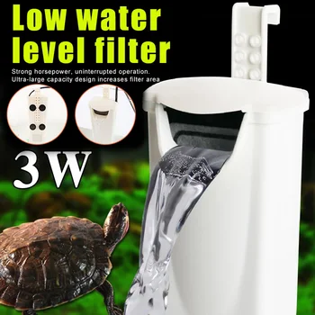 

Waterfall Filter Pump Low Level Water Clean Pump For Aquarium Turtle Fish Tank Oxygen Pump Fish Aquarium Filter 3W/220V