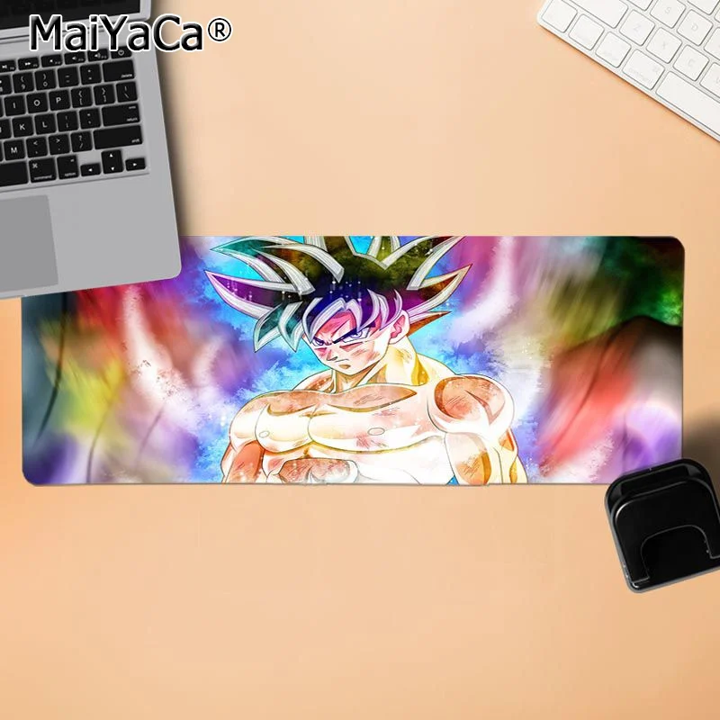 MaiYaCa ваши собственные коврики мультфильм Dragon Ball Аниме Гоку геймер скорость мыши розничная небольшой резиновый износостойкий коврик для мыши резиновый коврик для мыши коврик - Цвет: LockEdge 30x80cm