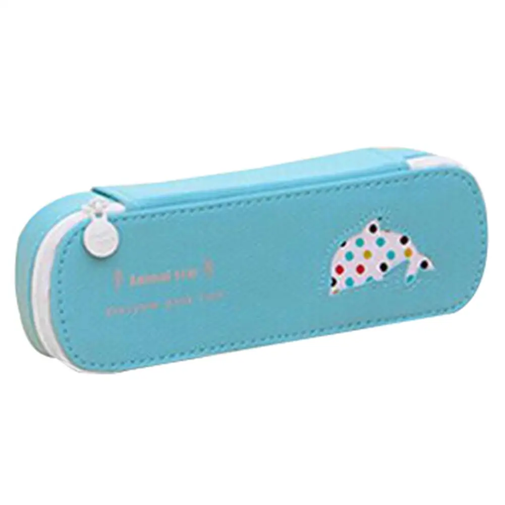 

Creative Pencil Case Korean Large Capacity Pen Case Student Female Simple Small Animal Stationery Box Pencil Bag Cosmetic Bag