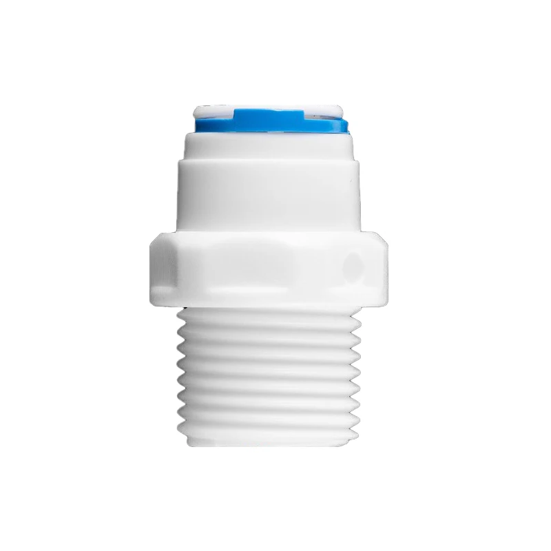 RO Water Straight Pipe Fitting 1/4" 3/8" OD Hose 1/8" 1/4" 3/8" 1/2" 3/4" BSP Male Female Thread Plastic Quick Connector System