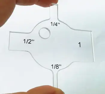 

Spacing Gauge Measure 1/8inch 1/4inch 1/2inch 1 inch Spaces Work for Rulers and Templates #SG-01