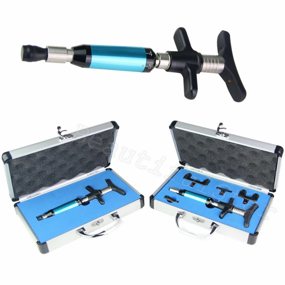 

Новый инструмент для хиропрактика, активатор позвоночника, 6 уровней, 4 головки, терапевтический массажер, ручная коррекция, пистолет для регулировки позвоночника, набор инструментов