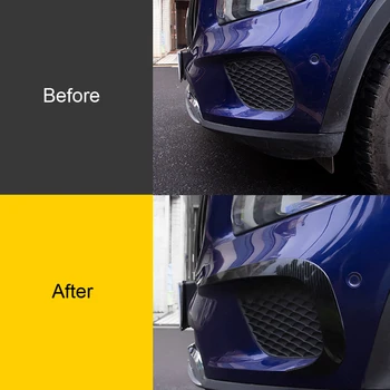 

Car Accessories ABS Front Bumper Fog Lamp Grille Grill Cover Trim Stickers 2pcs for Mercedes-Benz GLB X247 2019 2020 2021
