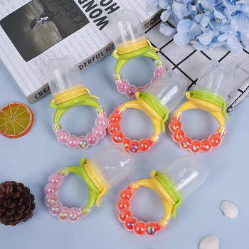 

1Pcs Fresh Food Nibbler Baby Pacifiers Feeder Kids Fruit Nipples Feeding Safe Baby Supplies Teat Pacifier Bottles