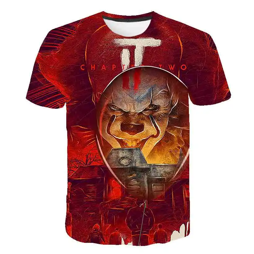 

2020 hot-sale Clown Movie 3D Printed T Shirt Men Joker Face Male tshirt 3d Clown Short Sleeve Funny T Shirts Tops & Tees S-6XL
