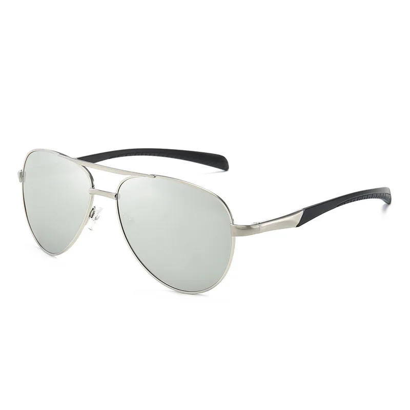Silver With Box SAYLAYO HD поляризованные UV400 Мужские солнцезащитные очки, брендовые новые мужские крутые солнцезащитные очки для вождения, очки для вождения, солнцезащитные очки Gafas De Sol с коробкой - Цвет линз: Silver With Box