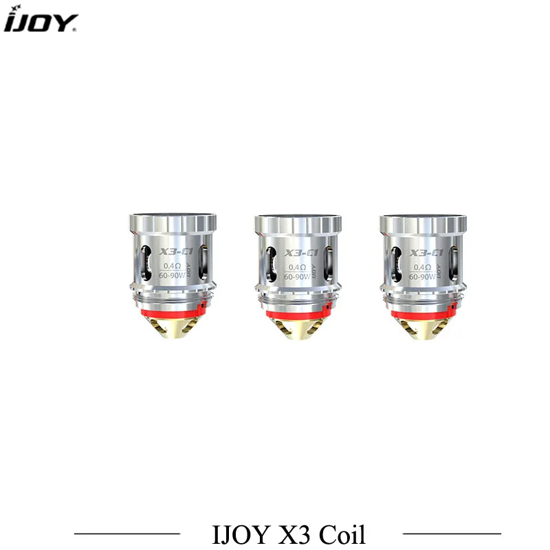 3 шт./лот оригинальный Ijoy X3 Coil series Head core X3-C1/C2/C3/C1S/Mesh для Diamond Sub ohm Avenger Captain Tank |
