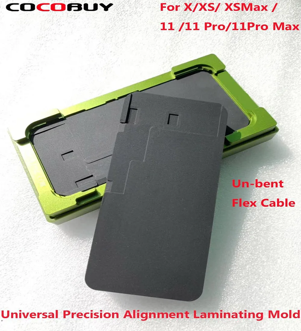 

Universal Precision Un-Bent Alignment Laminating Moulds For iphone X XS Max XR 11Pro Max LCD Glass OCA Polarizer Film Laminating