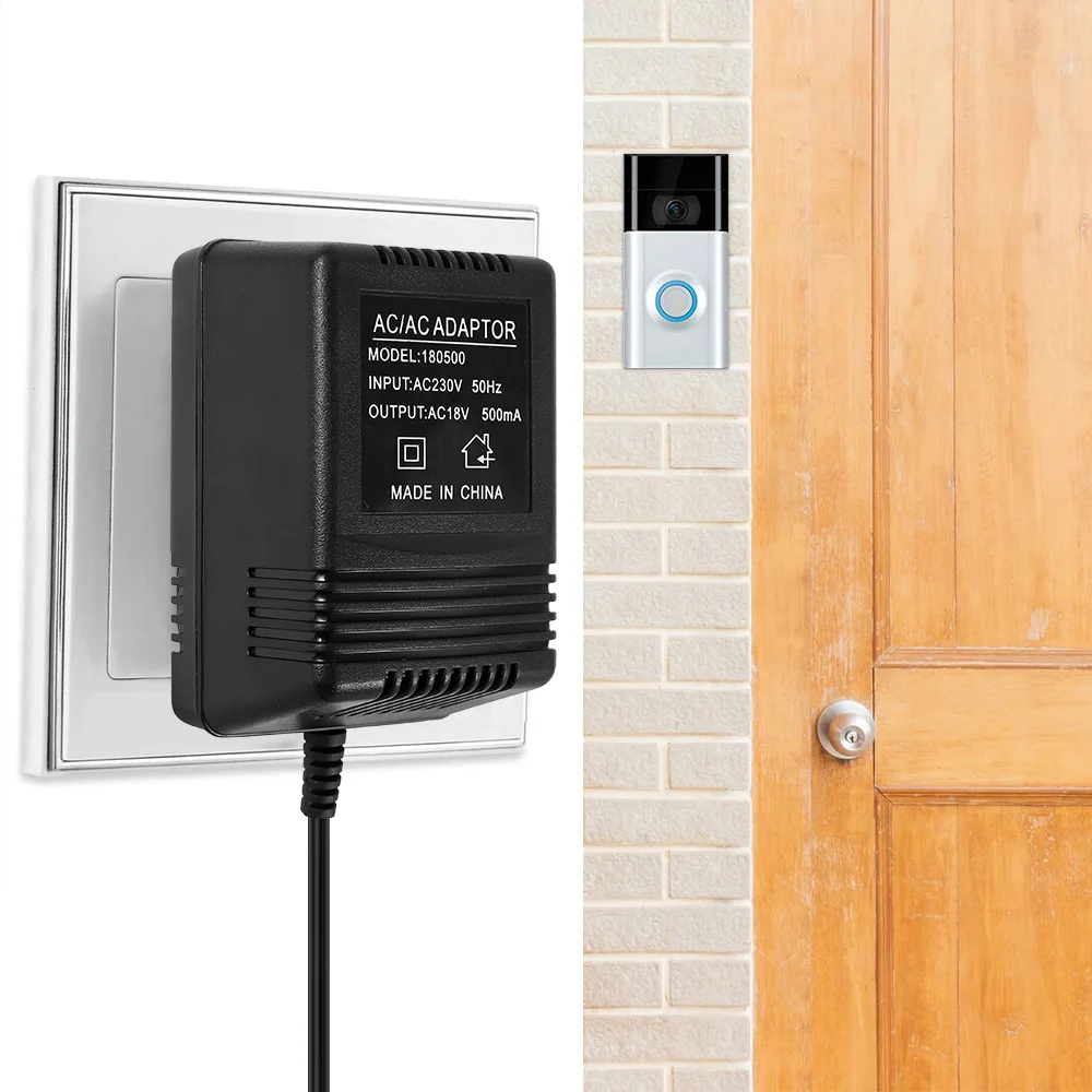 18 В AC трансформатор зарядное устройство для Wifi беспроводной дверной звонок камера адаптер питания IP видео домофон кольцо беспроводной дверной звонок UK штекер