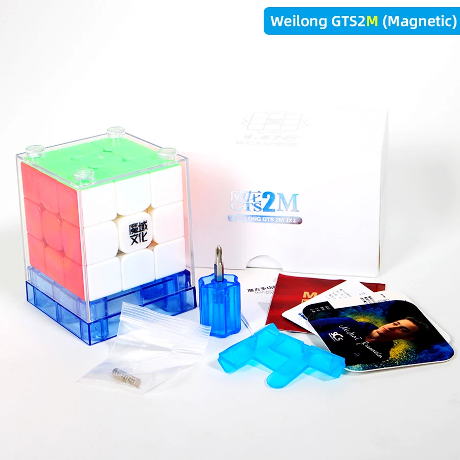 Moyu WeiLong GTS V2 3X3X3 Магнитный куб магические кубики 3x3x3 скоростной куб головоломка Weilong GTS3 M WR M GTS2M для детских игрушек - Цвет: GTS2M-WR Version
