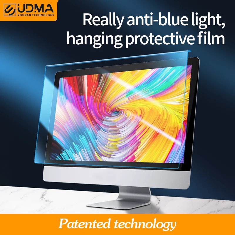 Udma-película Protetora de Tela de Acrílico Suspenso Luz Anti-azul 1232 Polegada 17 19 215 27 Polegada tv Desktop Laptop Imac 24