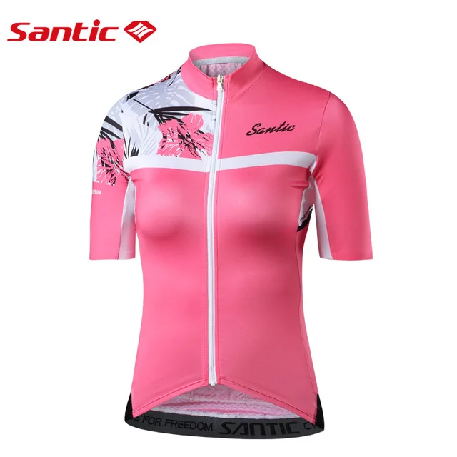 Santic женские велосипедные шорты Джерси Pro Fit дамы Дорога MTB велосипед Джерси короткий рукав лето Азиатский размер ll8c02130 - Цвет: L8C02130
