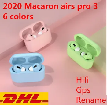 

dhl free 50/500pcs Macaron Airs Pro 3 TWS 1: 1 Wireless Headphones Bluetooth Earphone In-ear Stereo Earbuds Headset Smart Phone