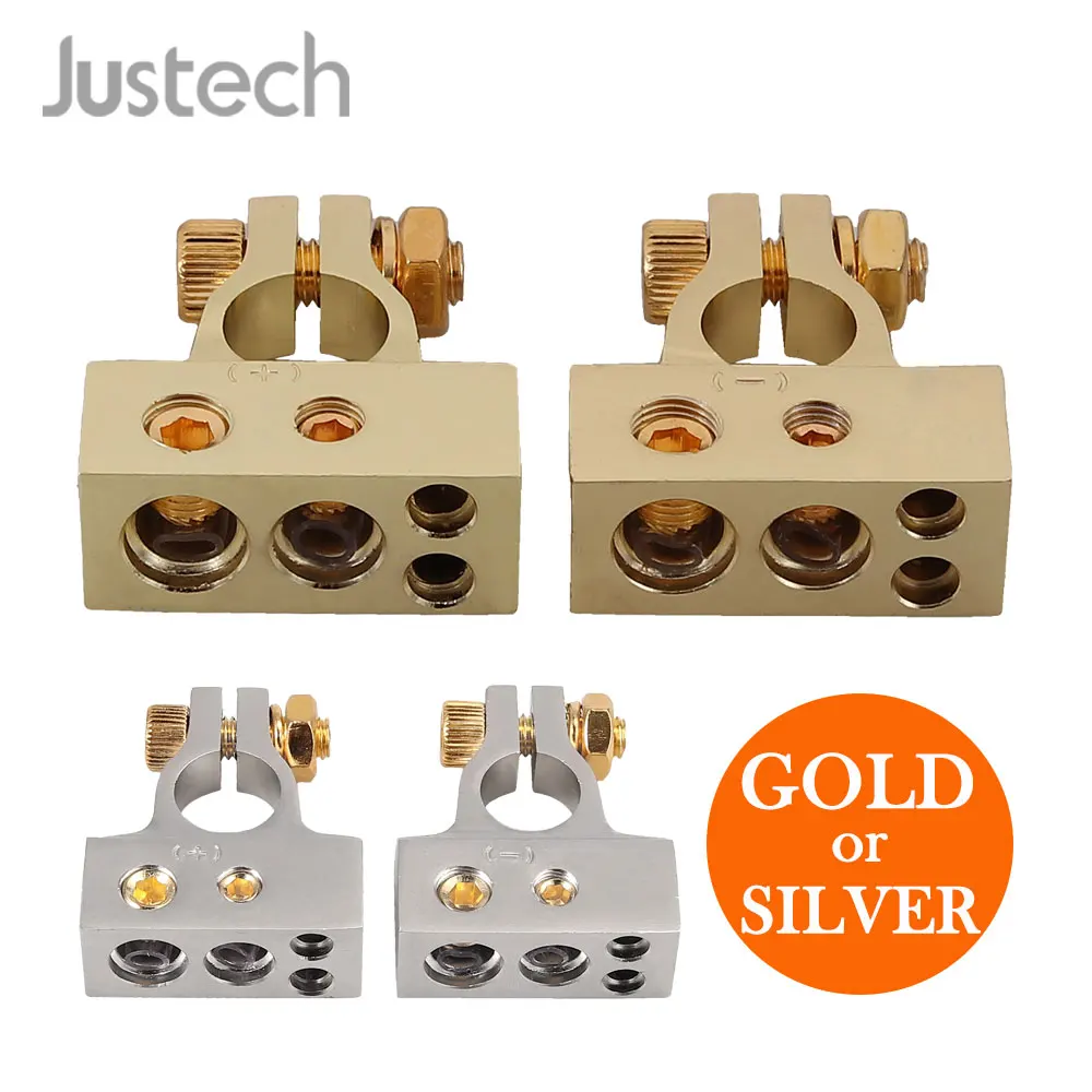 Justech 2 шт. автомобиль Батарея терминал положительный и отрицательный / 4 8 10