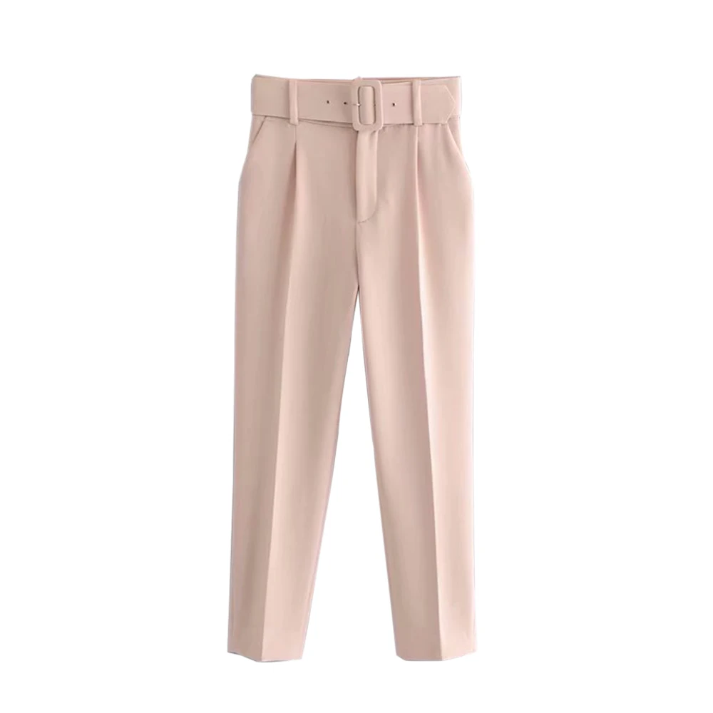 S-XL размера плюс женские брюки льняные хлопковые повседневные шаровары яркие цвета Харадзюку зеленые брюки женские брюки длиной до щиколотки - Цвет: Pink