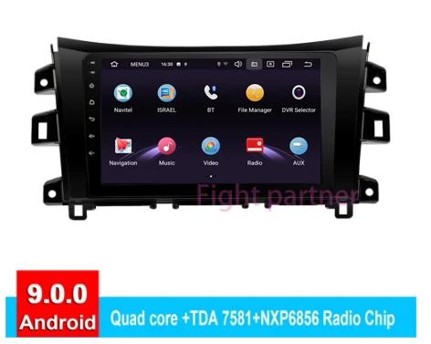 Best 2.5D+IPS android 9.0 car radio multimedia For Nissan Navara Frontier NP300 2011-2017 car dvd gps navigation navi stereo 2